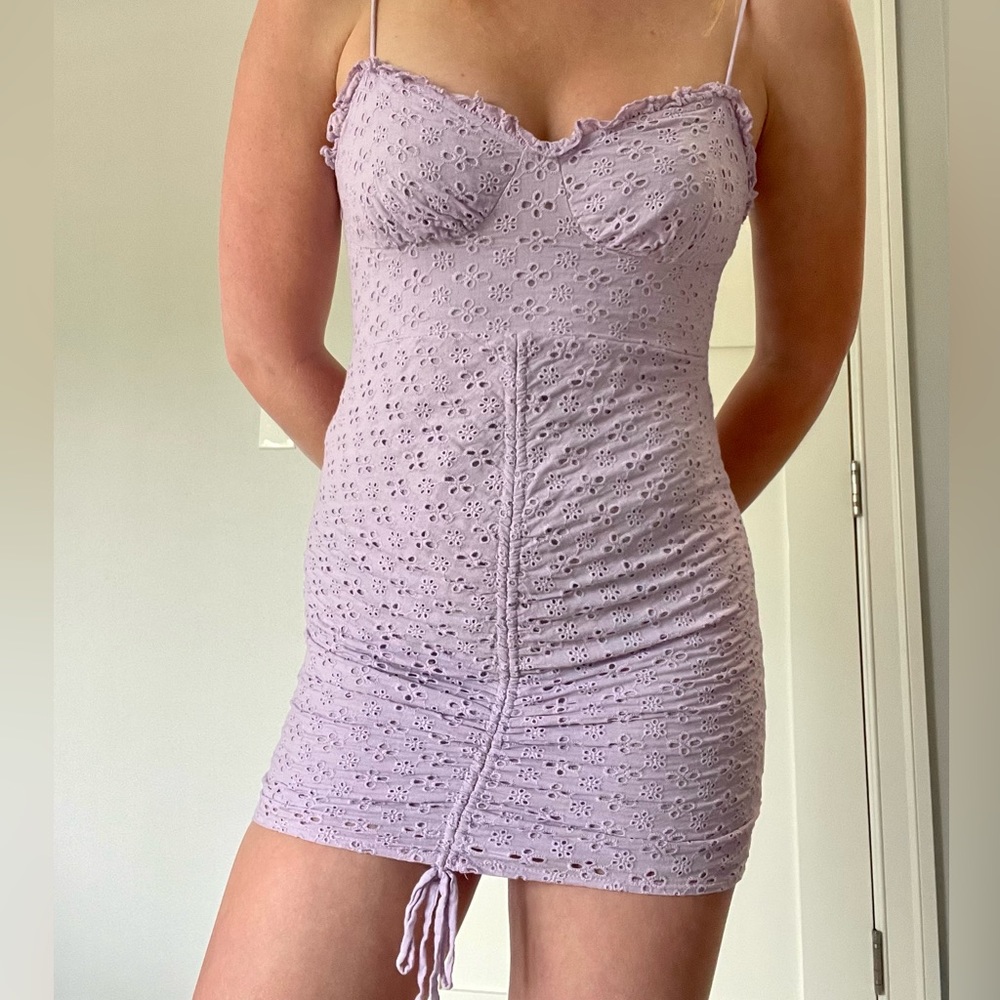 Purple Lace Formal Dress